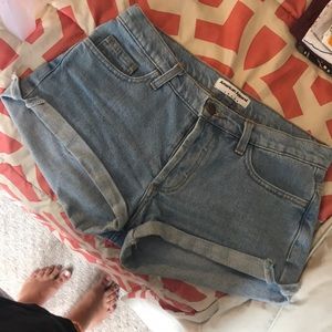 American Apparel Jean Shorts